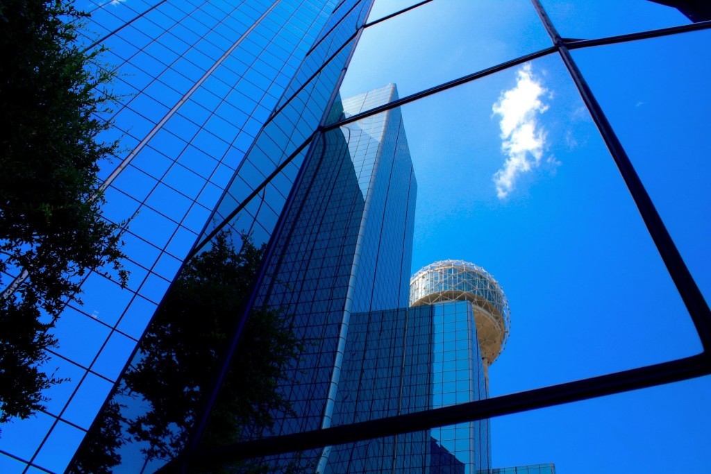 Reunion Tower in the Hyatt