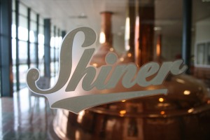 Shiner logo and coppper tanks