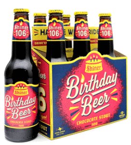 Shiner 106 Happy Birthday Beer