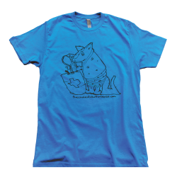 Thirst Armadillo Texas Tee Turquoise/Blue